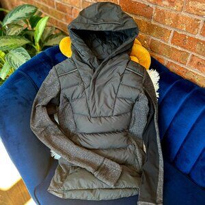 Lululemon Fluff Off Pullover (Black Herringbone) - size 4 -